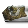 thumbnail image 3 of Iceland Soft Flannel Fleece Throw Blanket, Vivid Shot of a Countryside Rural Spot Streaming Cloudscape European, Cozy Plush for Indoor and Outdoor Use, 60" x 80", Multicolor, by Ambesonne, 3 of 6