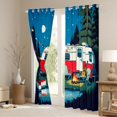 thumbnail image 3 of Manfei Cartoon Rv Pattern Blackout Curtains Set of 2 (52x84 Each),Night Sky Curtain,Blue, 3 of 7