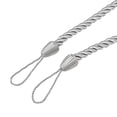 thumbnail image 2 of Bovemsi Clearance 2Pcs Ropes Tie Backs for Window Curtain Cord Buckle Tiebacks Tie Backs Gray, 2 of 3