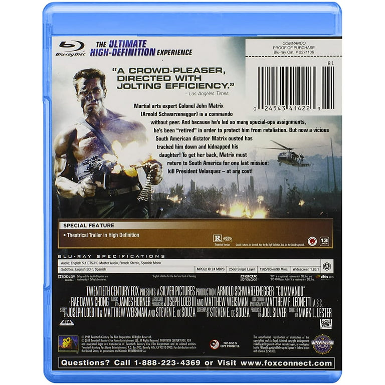 Commando (Blu-ray Disc) for sale online
