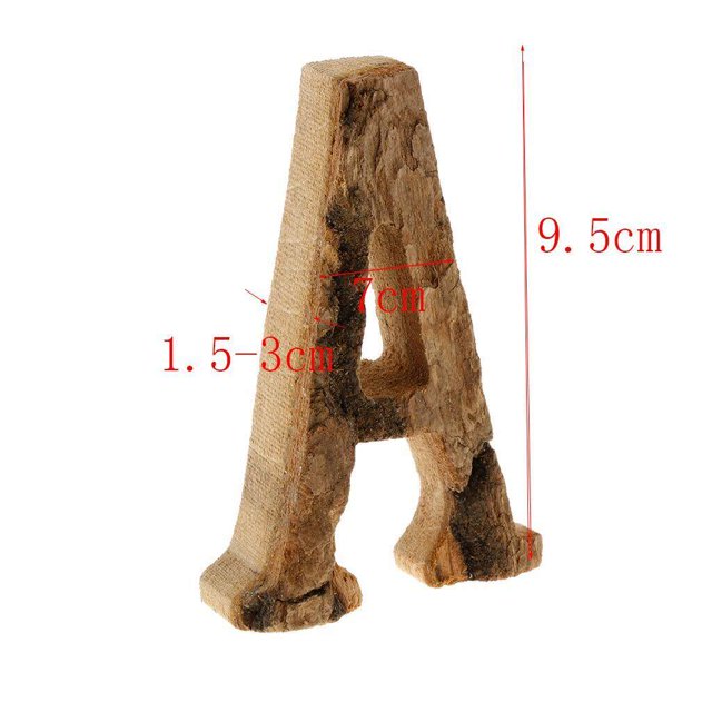 kurtrusly Handcraved Wooden Letters Door Numbers Alphabet Letter Floating Adress Name A