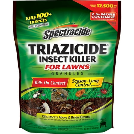 Spectracide Triazicide for Lawns Granules Insect Killer 10 lb. (Pack of 4)