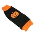 thumbnail image 4 of Suéter de Halloween para mascotas, cálido y elástico, cuello alto, lindo jersey de calabaza para mascotas, ropa para perro gato Otoño Invierno M, 4 of 12