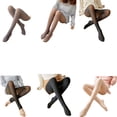 thumbnail image 2 of Qarigey Medias de mujer, pantalones térmicos ligeros transpirables, mallas cálidas de invierno, pantimedias, calcetín, medias de terciopelo, medias de Medias Color de piel gris gris, sin felpa 85g Qarigey AP013336-01, 2 of 6