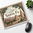 thumbnail image 6 of Santa Fe, New Mexico NM Travel City State Stamp Mouse Pad Low Profile Gaming Mat, 6 of 7