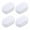 White, variant on YIFAEUX 4Pcs Silicone Jaw Exerciser Portable Men Women Face Muscle Sculpting Jaw Bone Strengthener Jawline Shaper Trainer