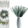 thumbnail image 6 of 18pcs Eucalyptus Stems Artificial Eucalyptus Leaves For Wedding 2025 Halloween Christmas Decoration dried Blossom Branches Plants Branches Plant bulk rack flowers Indoor decorations artificia, 6 of 7
