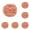 Pink 6PCS, variant on Copper Coated Scrubber Pad Used for Dishes, Pots, Pans, and Ovens Copper Wool Scrubber, Reusable Easy Scouring for Kitchen Cleaning Gently Removed Long Lasting