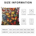 thumbnail image 5 of Hand Drawn Color Butterfly Print Throw Pillow Covers Soft Corduroy Pillow Cushion Covers Pillowcase for Sofa Living Room Decoration Home, 5 of 5