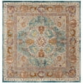 thumbnail image 5 of SAFAVIEH Aria Maris Traditional Runner Rug, Blue/Orange, 2' x 8', 5 of 7