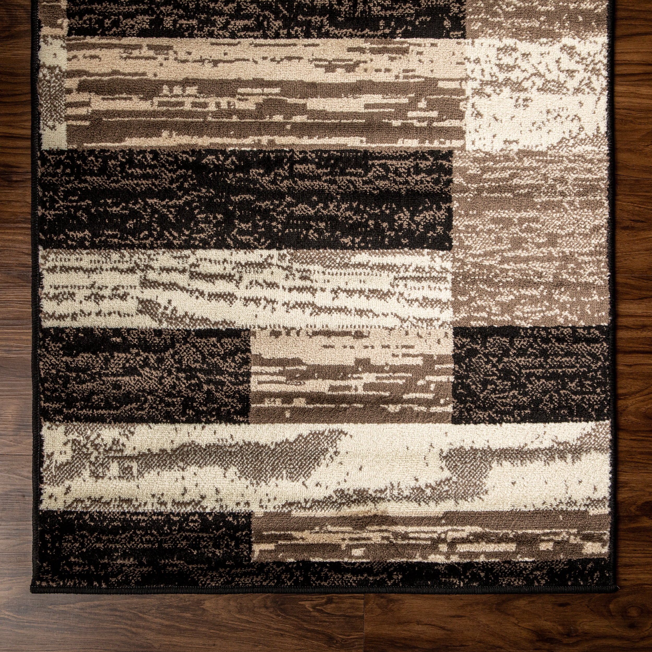 BNM Rockwood Area Rug or Runner, 2' x 3', Chocolate