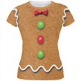 thumbnail image 1 of Gingerbread Man Costume All Over Juniors T Shirt, 1 of 1