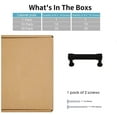 thumbnail image 4 of Fitviso 10 Pack 3.25 inch Center to Center Matte Black Cabinet Pulls Kitchen Cabinet Handles, 4 of 10