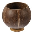 thumbnail image 4 of FUEENIRVA Coffee Colored Coconut Shell Cup 1Set 4.3x4.3x4.1In, 4 of 6