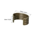 thumbnail image 2 of Uxcell Leather Rope Clip, Cylindrical Crimping Cord Crimps Foldable String Leather Cord Fastener, Bronze 100 Pack, 2 of 6