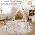 thumbnail image 3 of x Area Rug Living Room Rugs - Washable Neutral Modern Abstract Soft Thin Large Rug Indoor Floor No Slip Rug Carpet for Bedroom Under Dining Table Home Office Decor -, 3 of 9