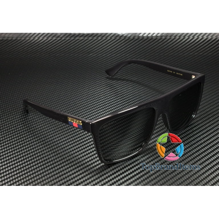 Gucci GG 0748 S - 001 Designer Sunglasses, Black / Grey  display picture 1