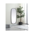 thumbnail image 3 of Elegant Decor Metal Frame Oval Mirror 24x60 Inch in Black, 3 of 10