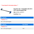 thumbnail image 2 of Sway Bar Link - Compatible with 2015 - 2019 Jeep Renegade FWD 2016 2017 2018 2020 2021, 2 of 2