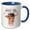 Blue/White, variant on 3drose, Queen for a Day Funny Chiweenie Dog in a Crown for Dog Lovers, 11oz Magic Transforming Mug