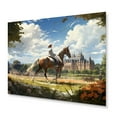 thumbnail image 2 of Designart "Country Clubs Equestrian gracefulness IV" Animals Metal Wall Decor, 2 of 5