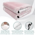 thumbnail image 4 of Quilts King Size, Pink Buffalo Plaid Soft Comforter Bedding Set for Bed, Farmhouse Modern Checkered Lightweight Quilted Bedspread with Pillow Cover(2 Pieces) for All Season, 96x106 Inch, 4 of 9