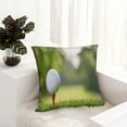 thumbnail image 6 of Fuzoiu golf ball perched on a tee Print Square Pillow Cover,Hidden Zipper Design,Luxury Square Pillow Case, Throw Pillow,Couch Cushion-24"x24", 6 of 7