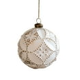 thumbnail image 2 of Dserfhy Christmas Ornaments White And Golden Vintage Ball Finial Christmas Tree Ornaments Shatterproof Plastic Farmhouse Hanging Decor, 2 of 8