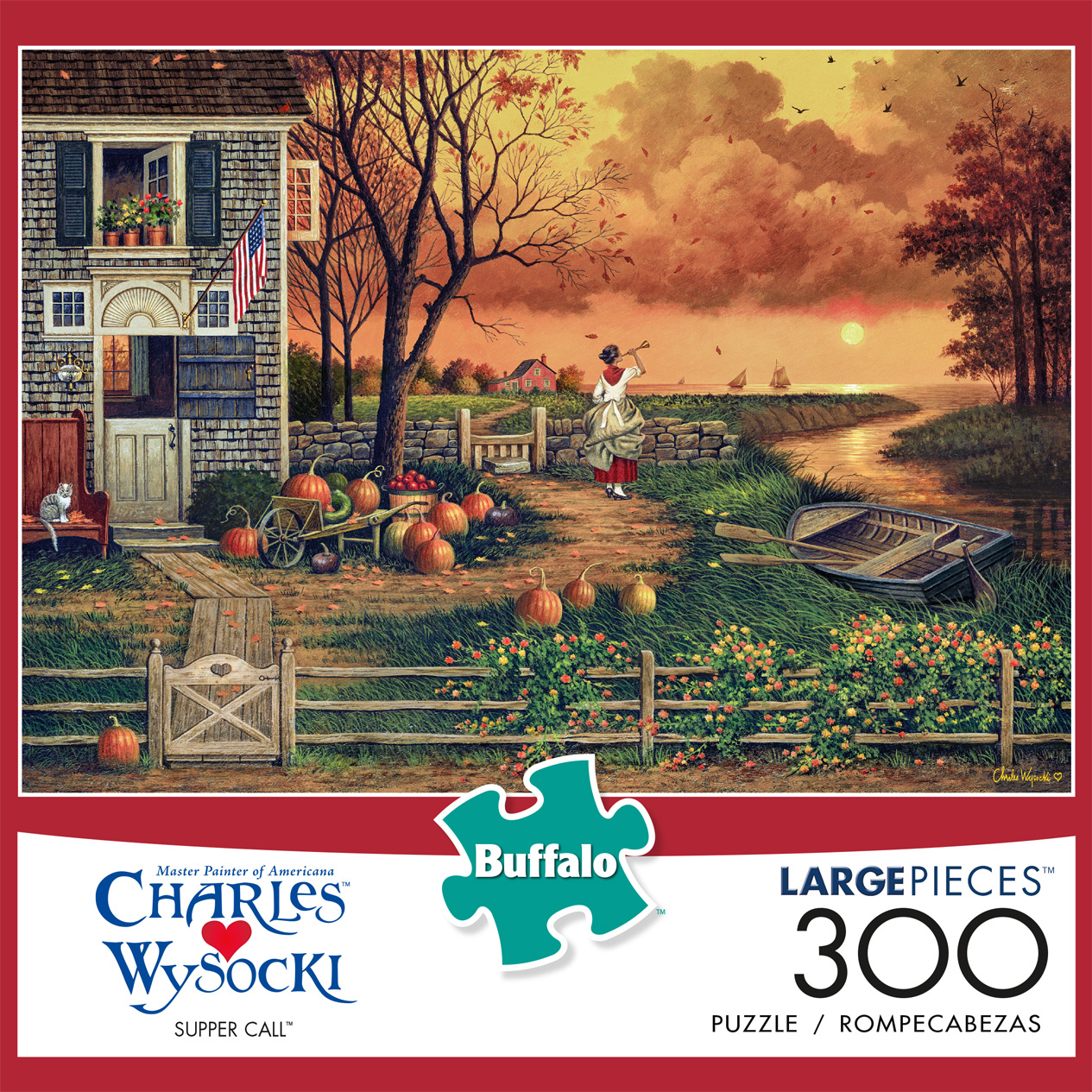 Buffalo Games Charles Wysocki - Supper Call 300 Pieces Jigsaw Puzzle