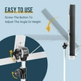 thumbnail image 2 of CAHAYA Portable Sheet Music Stand: Dual Use Desktop Book Holder Folding Lightweight Extra Stable Reinforced with Carrying Bag and Clip for Students Musicians Height Adjustable up to 54.3" CMS0204W, 2 of 7