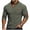 Army Green-1, variant on Men's Waffle Sweatshirt Casual Knited Long Sleeve Mock Neck Pullover Stylish Elbow Patched Cozy V Neck Henley Shirts