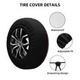 thumbnail image 4 of Cute Cartoon Garfield Spare Tire Cover Wheel Protectors For Trailer Rv Suv Truck Camper Travel Fits For Tire Diameter 17 Inch, 4 of 6