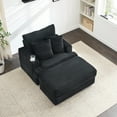 thumbnail image 2 of Single Sofa with Skin-friendly Corduroy Fabric / Comfortable for Personal Use, 2 of 5