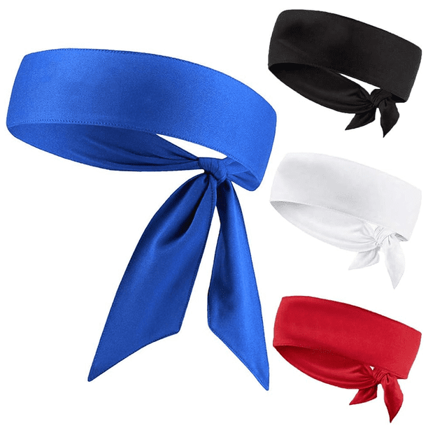 Cinta para la cabeza que absorbe el sudor, diadema con lazo, banda para el pelo para hombres, mujeres, niños y niñas, banda para el sudor ninja atlética, bandana pirata para tenis y entrenamiento.