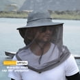 thumbnail image 2 of Joernso Mosquito Head Net Hat for Men Women Wide Brim Sun Protection Boonie Hats with Veil Mesh Protection from Insect for Fishing Hiking, 2 of 8