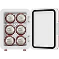 Dr Pepper Portable 6Can Mini Refrigerator, MIS135DRP, Burgundy