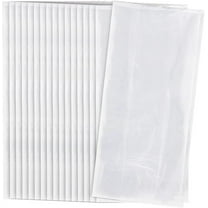 Unique Industries Clear Solid Print Birthday Party Bags, 30 Count