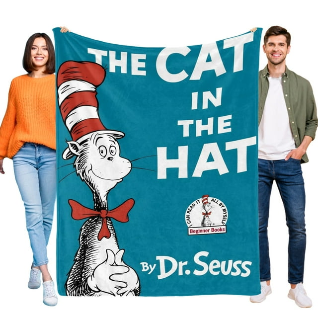 Dr. Seuss anti-pilling, suave, ligera, esponjosa y acogedora de lujo para hogar y cocina – Perfecta para niños y adultos,50X70cm