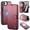 Purple, variant on Dteck Flip Wallet Case for iPhone 16e with Screen Protector, PU Leather RFID Blocking Card Holder Shockproof Magnetic Phonoe Cover,Black