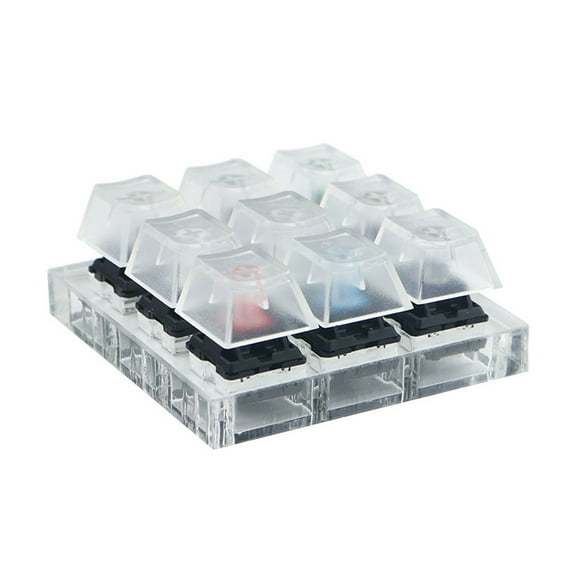 Acrylic 9-Key Switch Tester Mechanical Keyboard Sampler Keycap Switch for Cherry MX