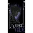 thumbnail image 2 of Men's Wednesday I'm Allergic to Color Graphic Tee Black 3X Large, 2 of 5