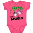 thumbnail image 3 of Inktastic Turnip the Music Partying Vegetables Boys or Girls Baby Bodysuit, 3 of 5