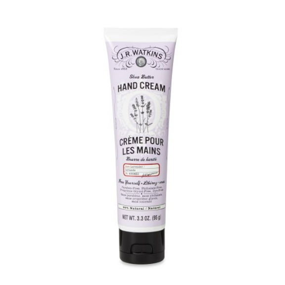 J.R. Watkins Shea Butter Hand Cream Lavender, 3.3 OZ