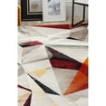 thumbnail image 4 of SAFAVIEH Porcello Karenza Abstract Prism Area Rug, Light Grey/Orange, 8' x 10', 4 of 7