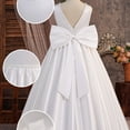 thumbnail image 6 of HAYIMI Child Elegant Satin Dress For Girls Sleeveless Long Gown Summer Pageant And Performances Soft Comfort And Flowy Tailored Fit Adorable Dresses, 6 of 7