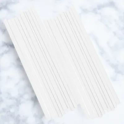 TAILTOSS 20Pcs Plastic Slide Binder Bars White for Reports Organization and Office Use