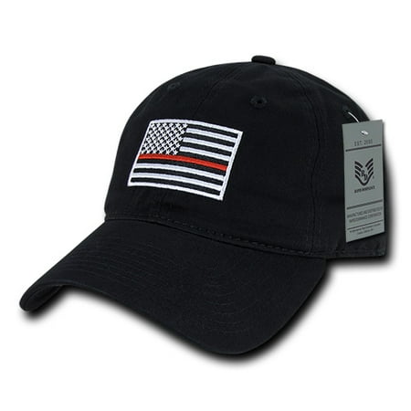 Rapid Dominance EMS Fire Department Thin Red Line US Flag Baseball Dad Caps Hats Relaxed Cotton Polo