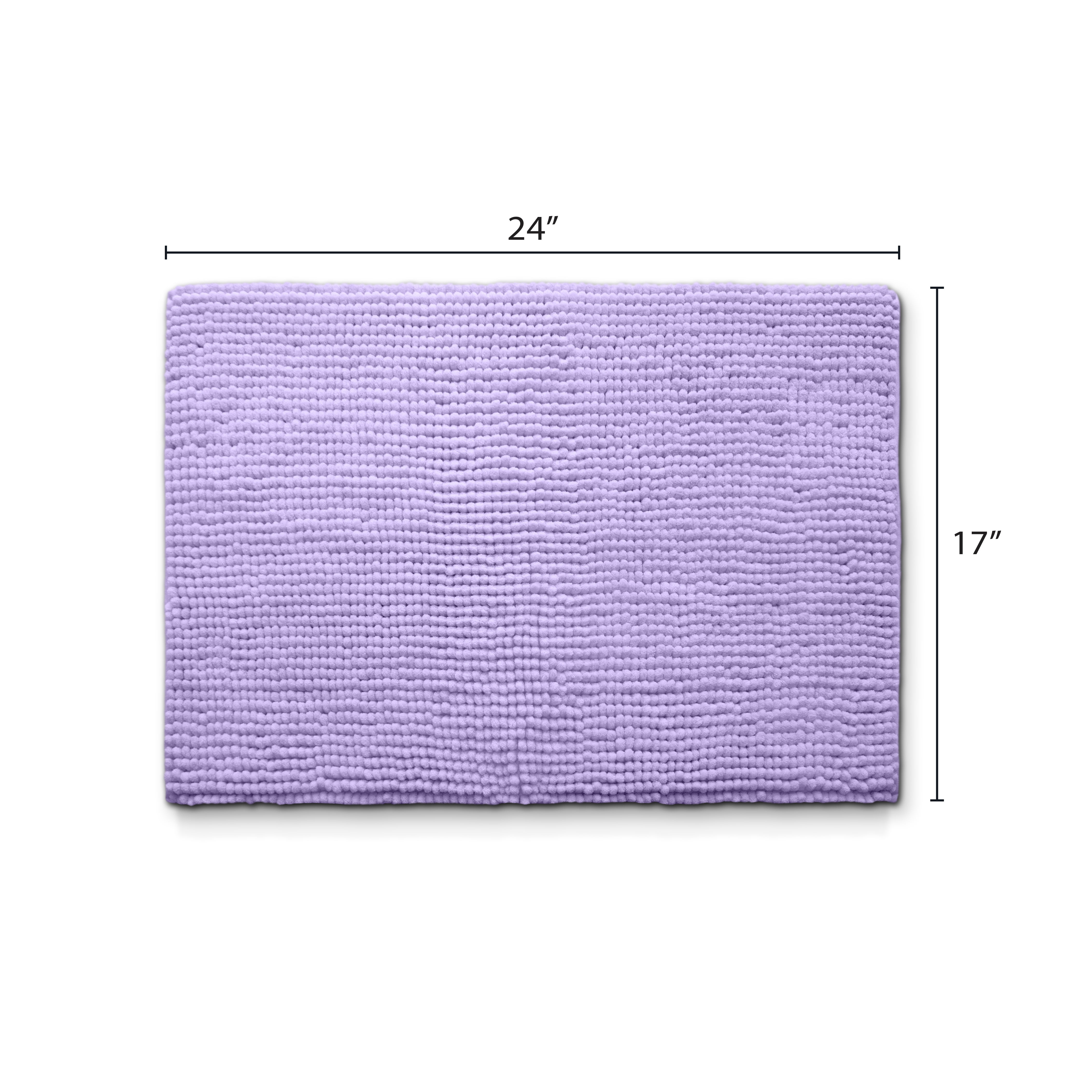 Your Zone Kids Pink Memory Foam Noodle Single Bath Rug with