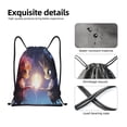thumbnail image 4 of Daiia Dreamy Forest Elf Pattern Drawstring Backpack, Gym Bag, Lightweight Backpack, Water-Resistant Bag Travel Sports Backpack, Fitness Bag, Yoga Bag-Small, 4 of 6