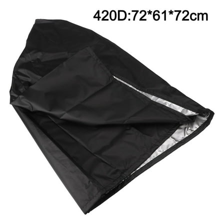 Outdoor 420D Oxford Cloth Waterproof Table Saw Dust Cover Black 72*61*72cm